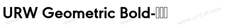 URW Geometric Bold字体转换
